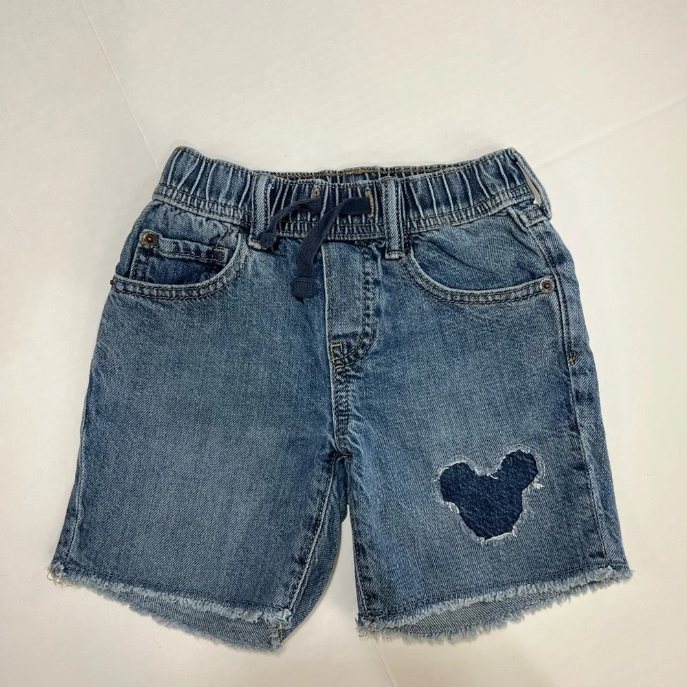 GAP Blue Shorts with Mickey Mouse Design - Picture 1 of 3